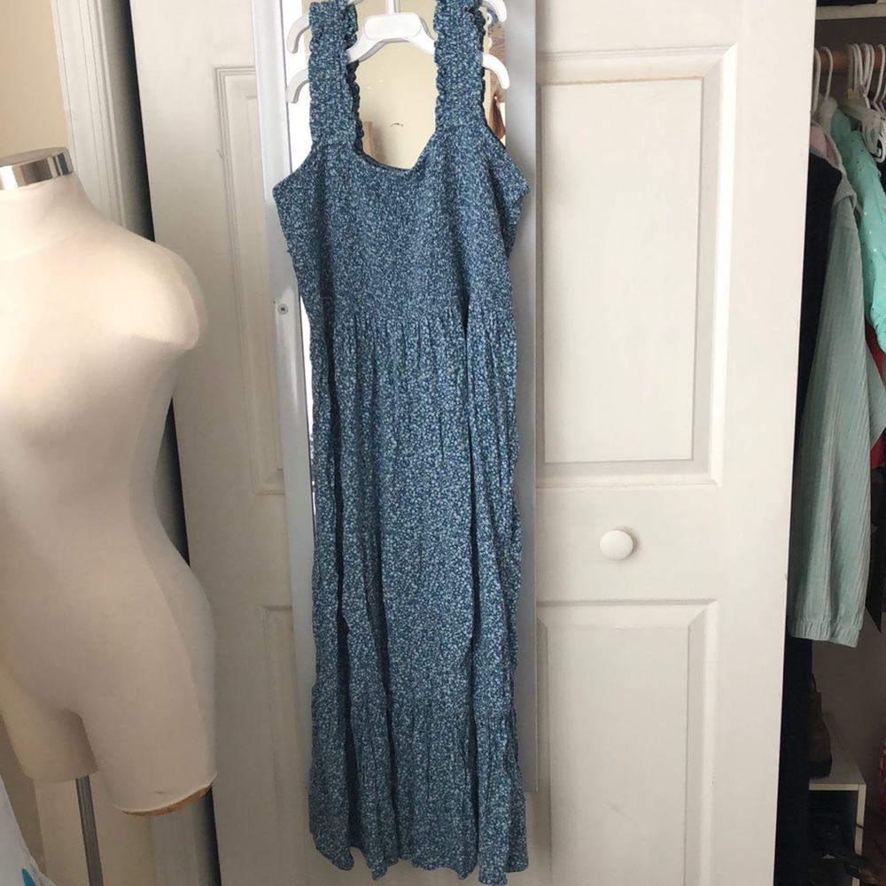 Aerie blue floral sundress